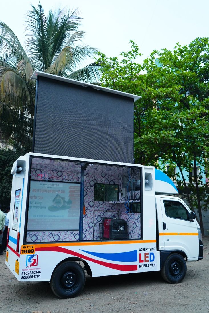 LED video van for an election campaign